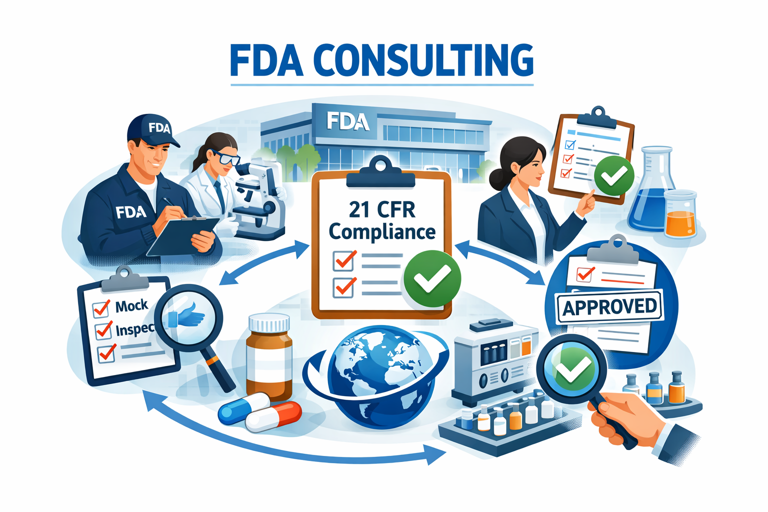FDA Consulting Europe including Switzerland, Germany, UK, the Netherlands, France, Italy, and more